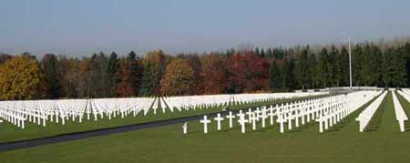 graves in Ardennes Cemetery.
